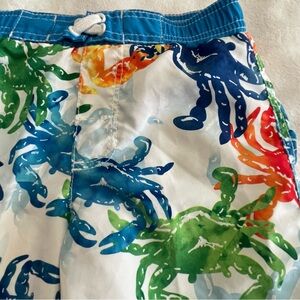 Arizona Colorful Crab Print Swim Shorts SwimTrunks 3T Flaw